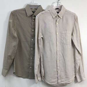 J.Crew/Express Mens Button Down Long Sleeve Dress Shirt Bundle Size XS EXCELLENT